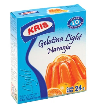 GELATINA LIGHT FRUTILLA KRIS