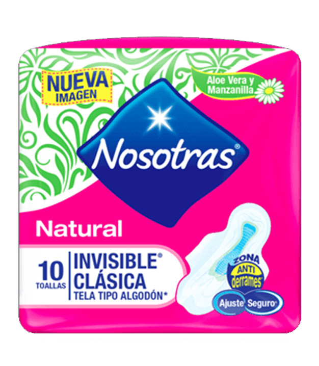 NOSOTRAS INVISIBLE CLASICA 10 TOALLAS