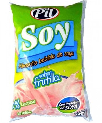 LECHE DE SOYA SABOR FRUTILLA